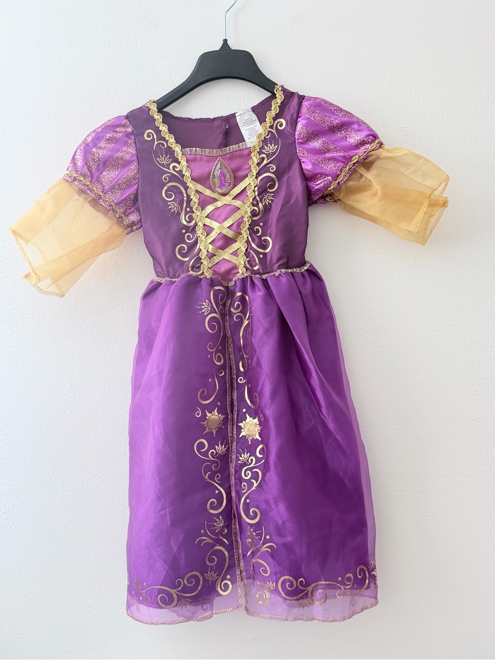 Disney Girls Princess Costume Dress Purple Gold Size 4-6X JAKKS Pacific